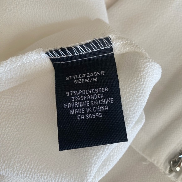 Sheer white blouse - Picture 4 of 5